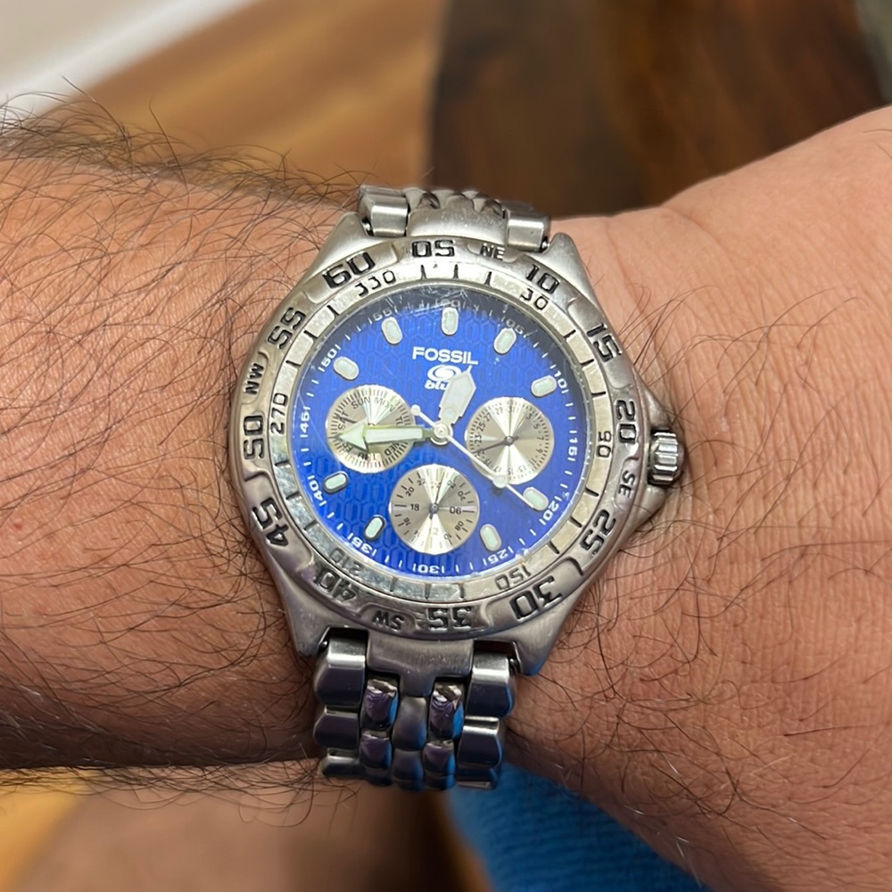 Fossil Blue Chronograph Watch